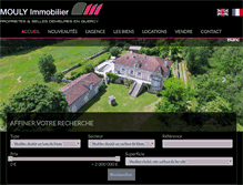 Tablet Screenshot of mouly-immobilier.com